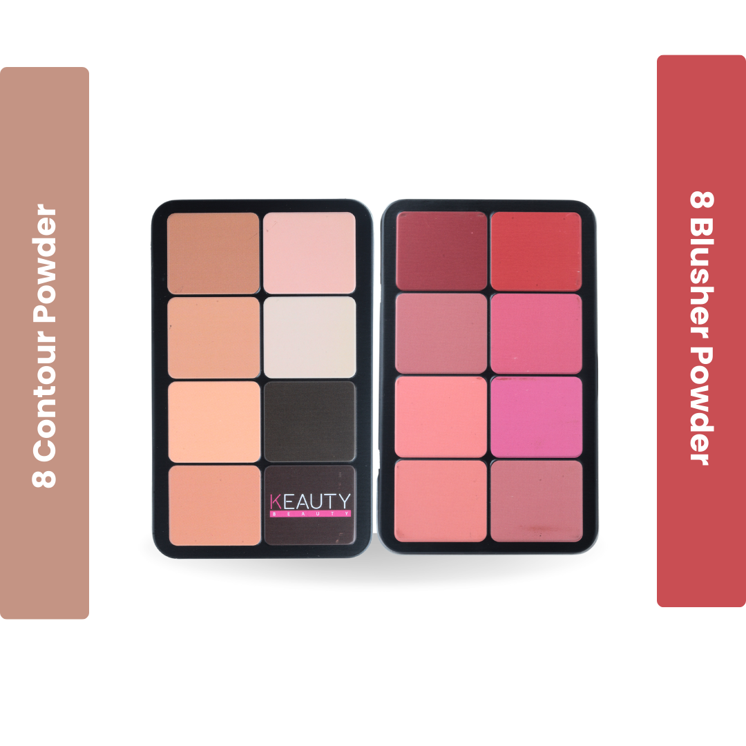 8 Shade Blush & Contour Palette