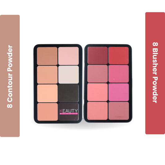 8 Shade Blush & Contour Palette