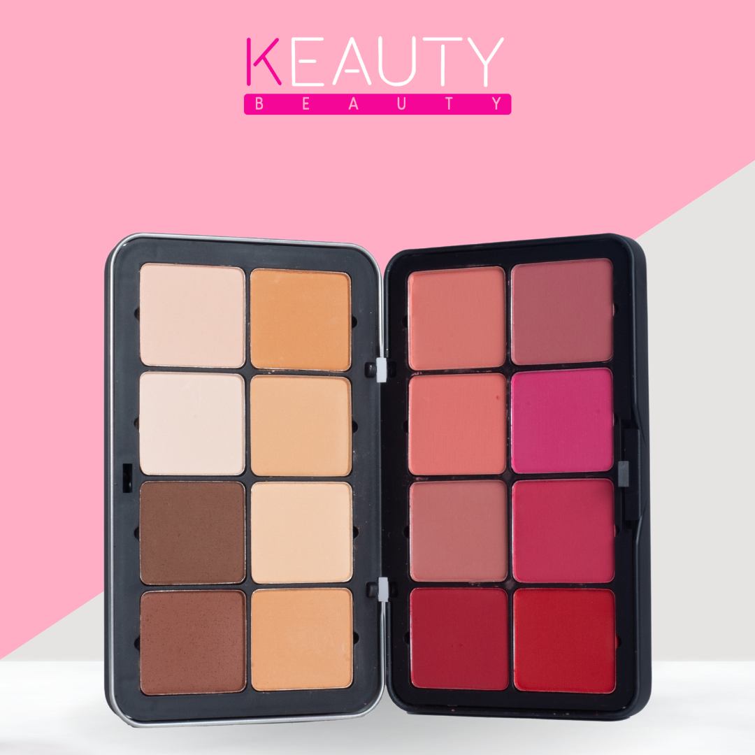 8 Shade Blush & Contour Palette